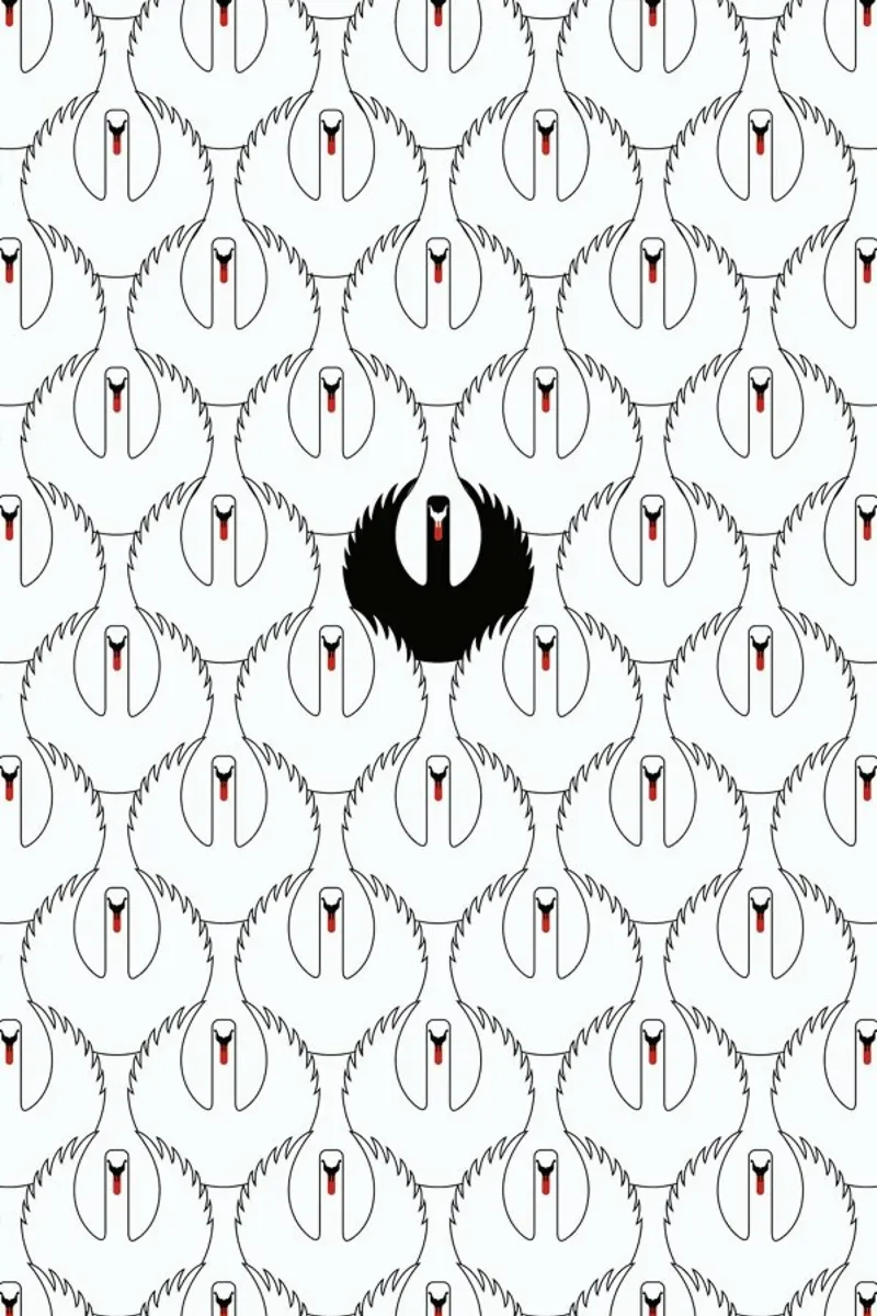 The Black Swan forex plate by Davies Babies