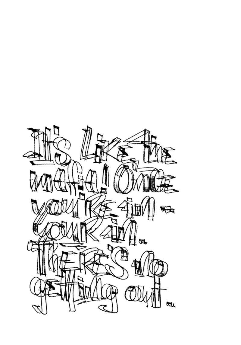 Surfing - if you are in, you are in. carta hahnemühle da LIMITED EDITION LETTERS