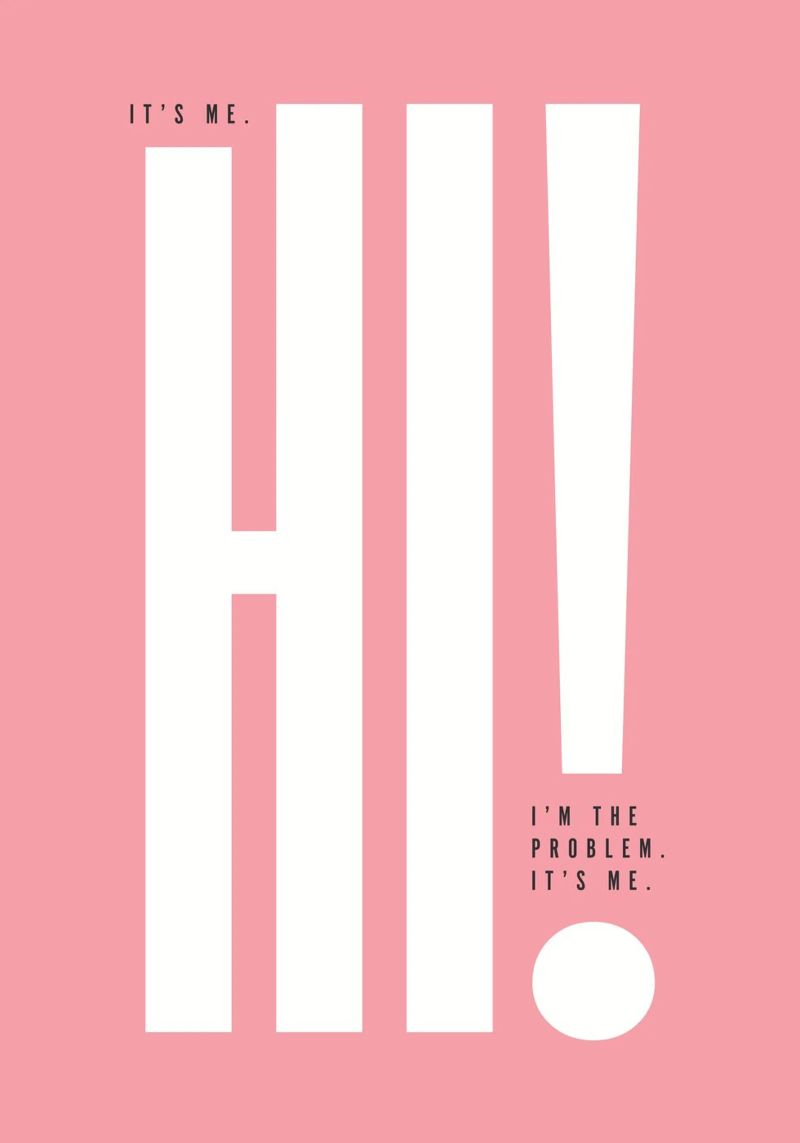 Ich bin's... Hi! Ich bin das Problem... Poster von Lolly & Roobs