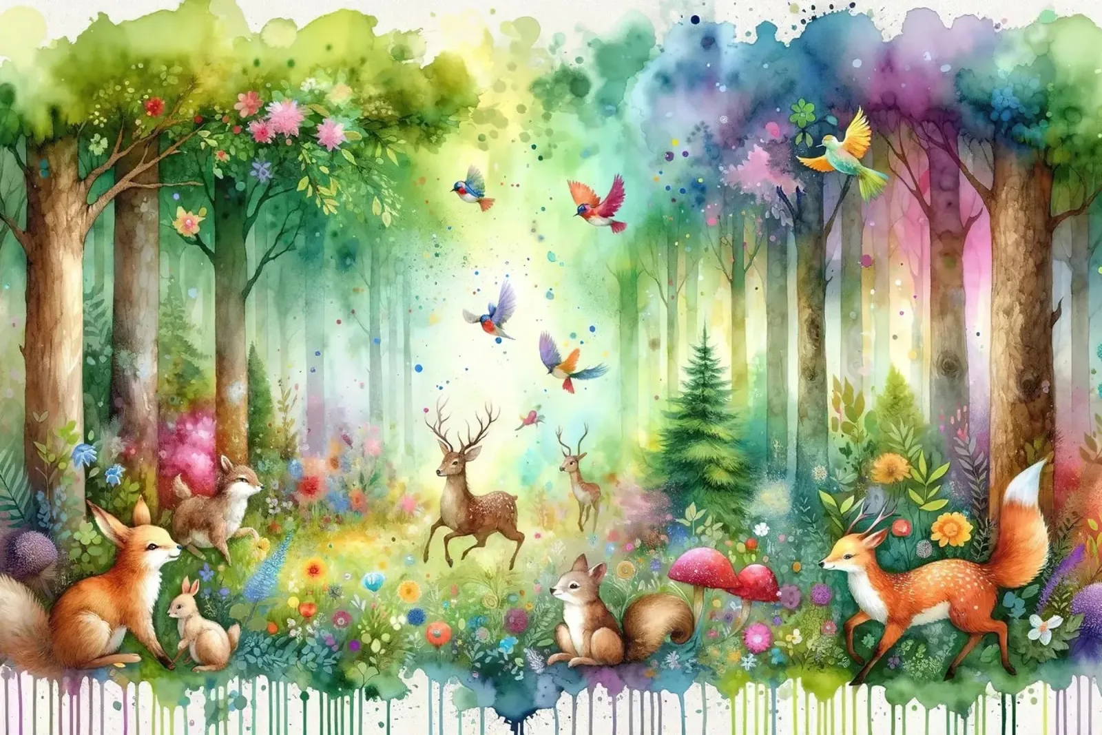 La foresta magica poster da Chromatic Fusion Studio