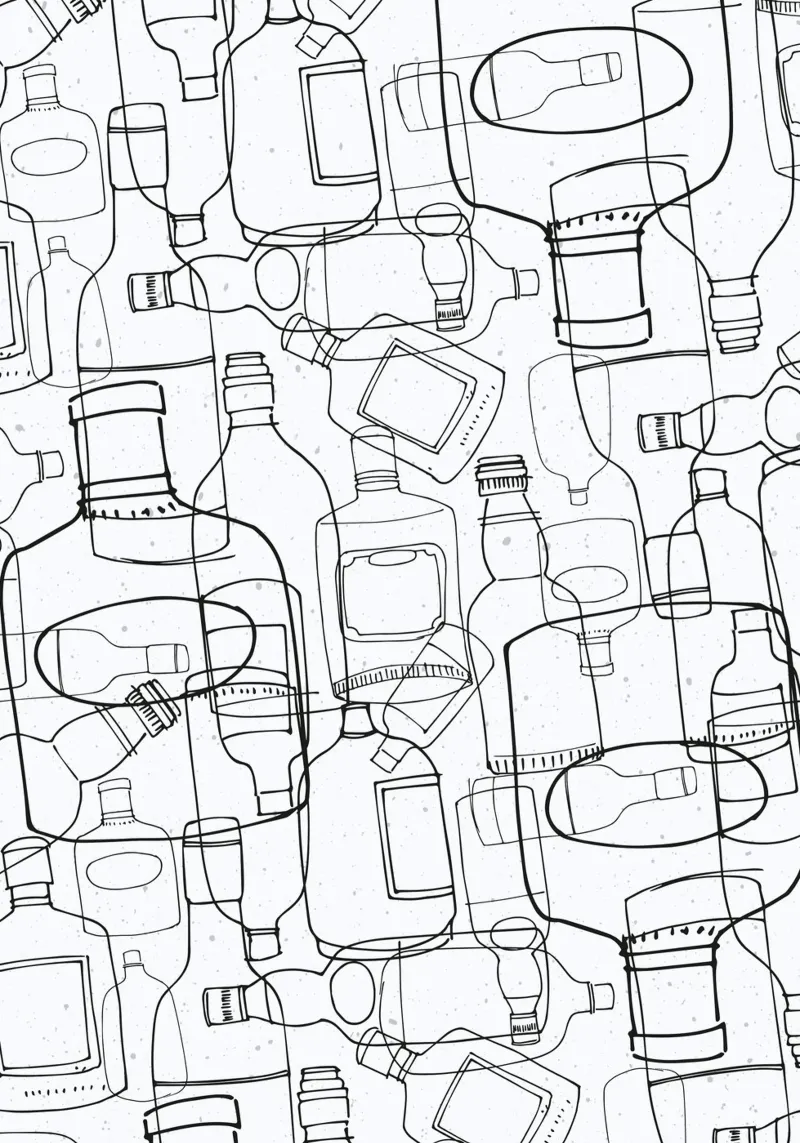 White Rum plexiglass da lazydaypaper