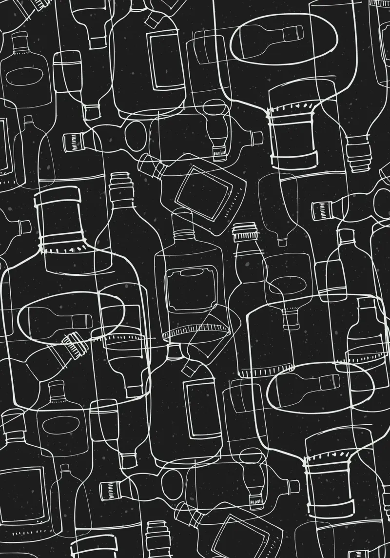 Black Rum aluminium-dibond van lazydaypaper