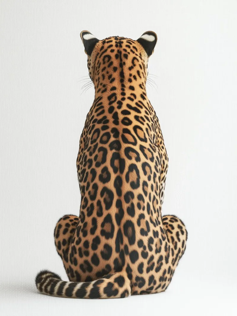 Elegant leopard canvas with Floater frame by Carinaprint