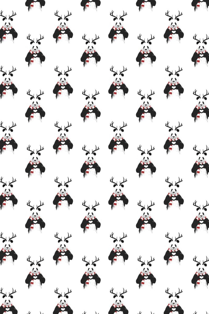 Xmas Panda Pattern pellicola backlit da Balazs Solti