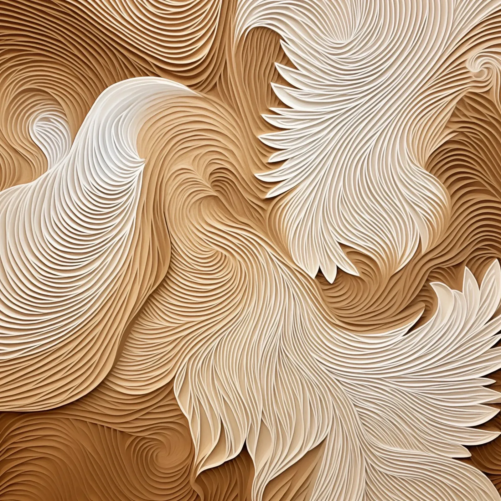 Elegant flowing linear waves canvas by Carinaprint
