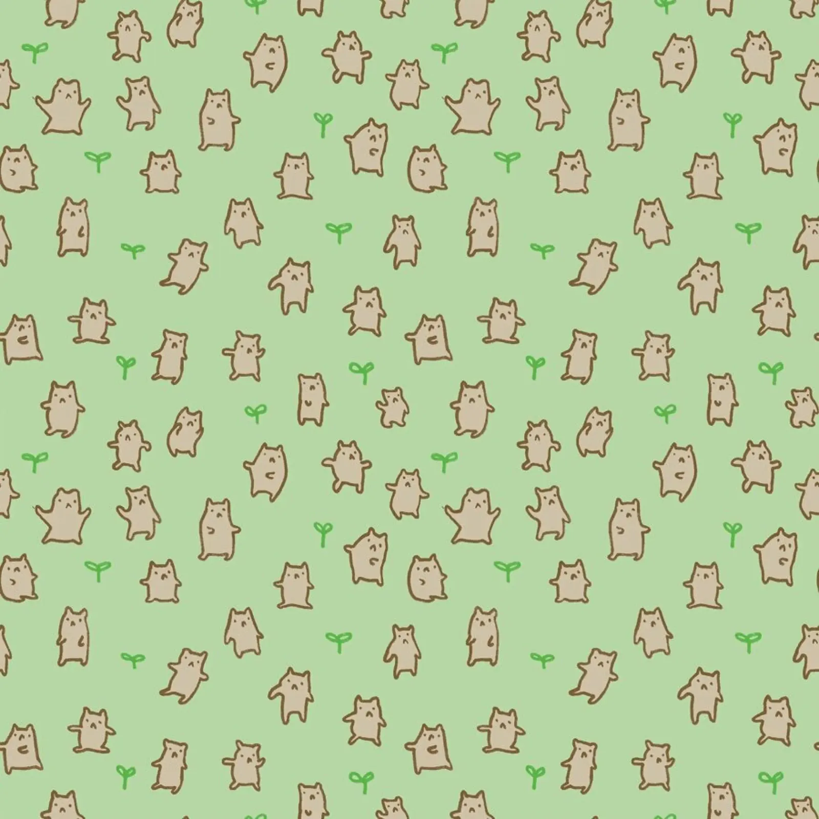 Tiny Bears Pattern poster van Sophie Corrigan