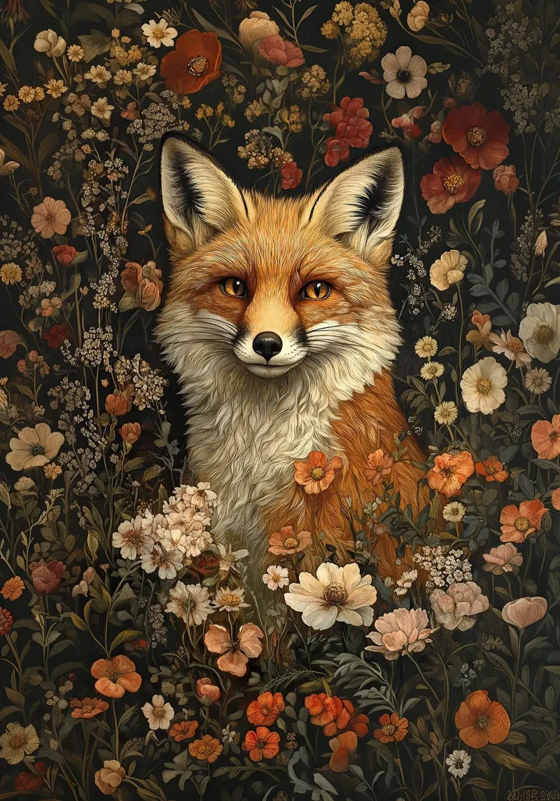 William Morris - Verborgene Wildnis Leinwand von Botanical Art Studio