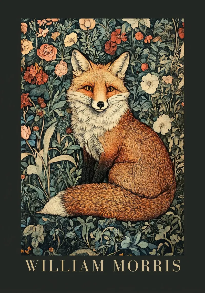William Morris - Foglie che sussurrano e impronte di zampa carta hahnemühle da Botanical Art Studio