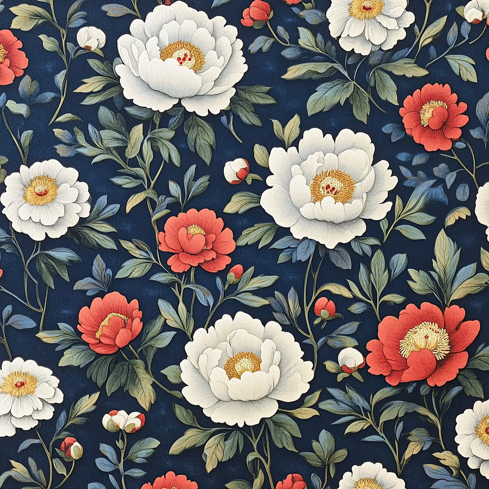 William Morris "Intreccio di splendori floreali" pellicola backlit da Botanical Art Studio