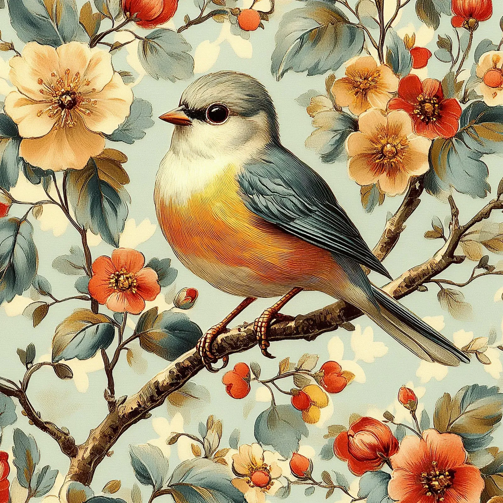 William Morris "Leggero come un sussurro di piume". poster con telaio in alluminio da Botanical Art Studio