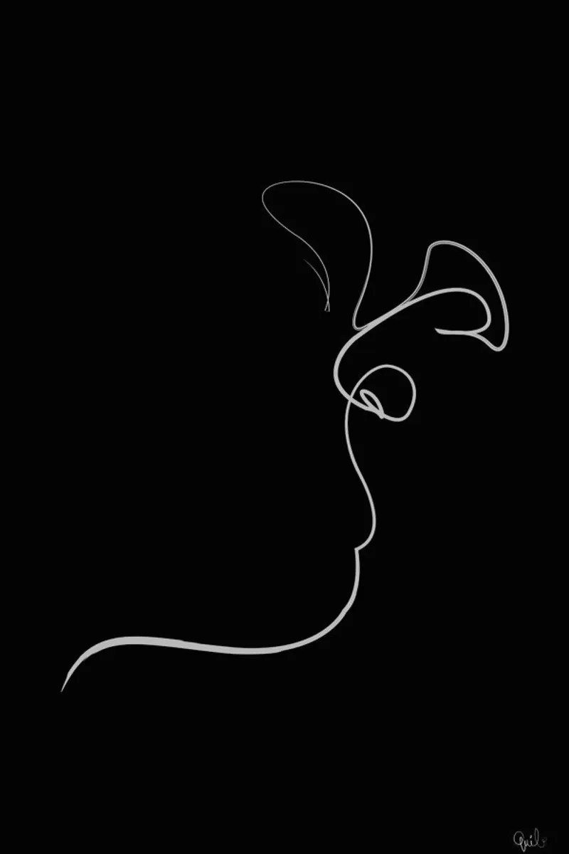 First Kiss of 2016 Noir pellicola backlit da Quibe