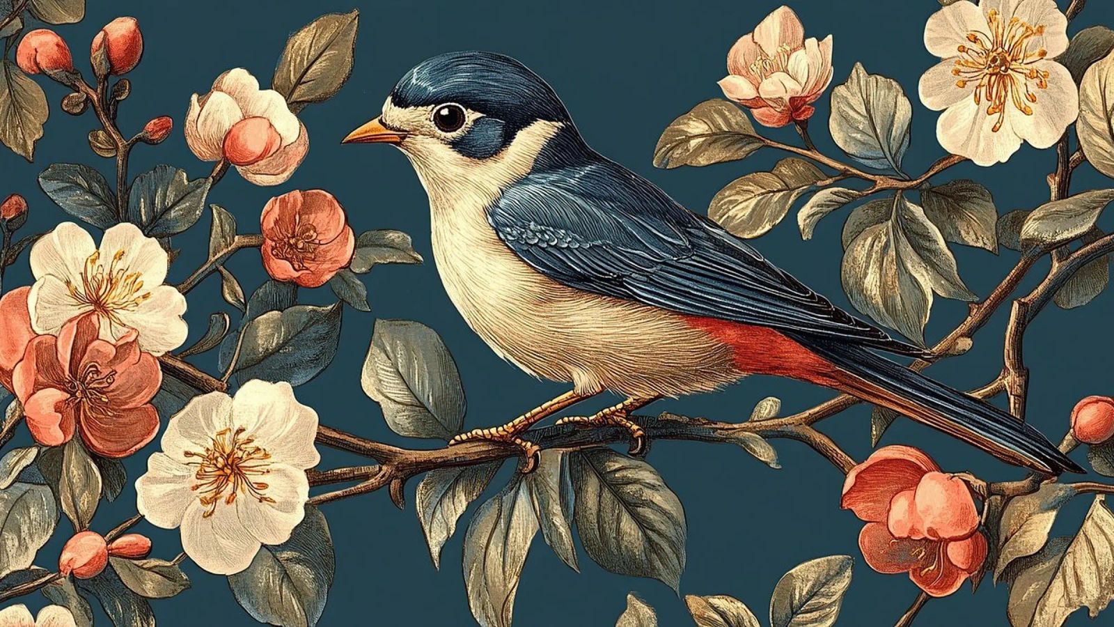 William Morris "Harmony of Nature" poster by Botanical Art Studio