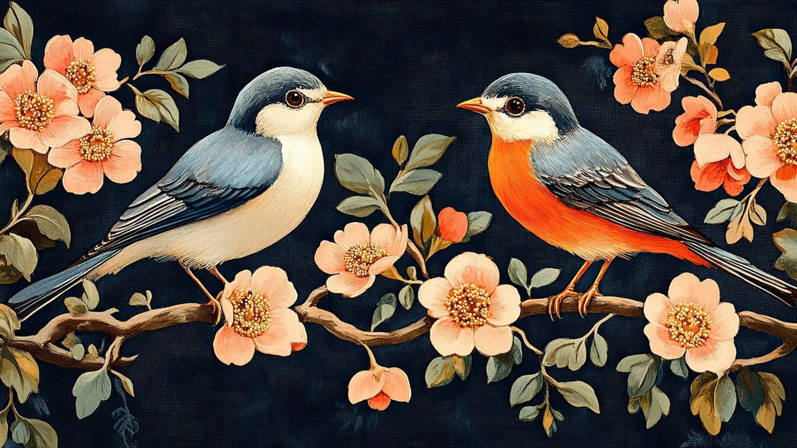 William Morris "Forest whispers and the sound of birds" poster by Botanical Art Studio