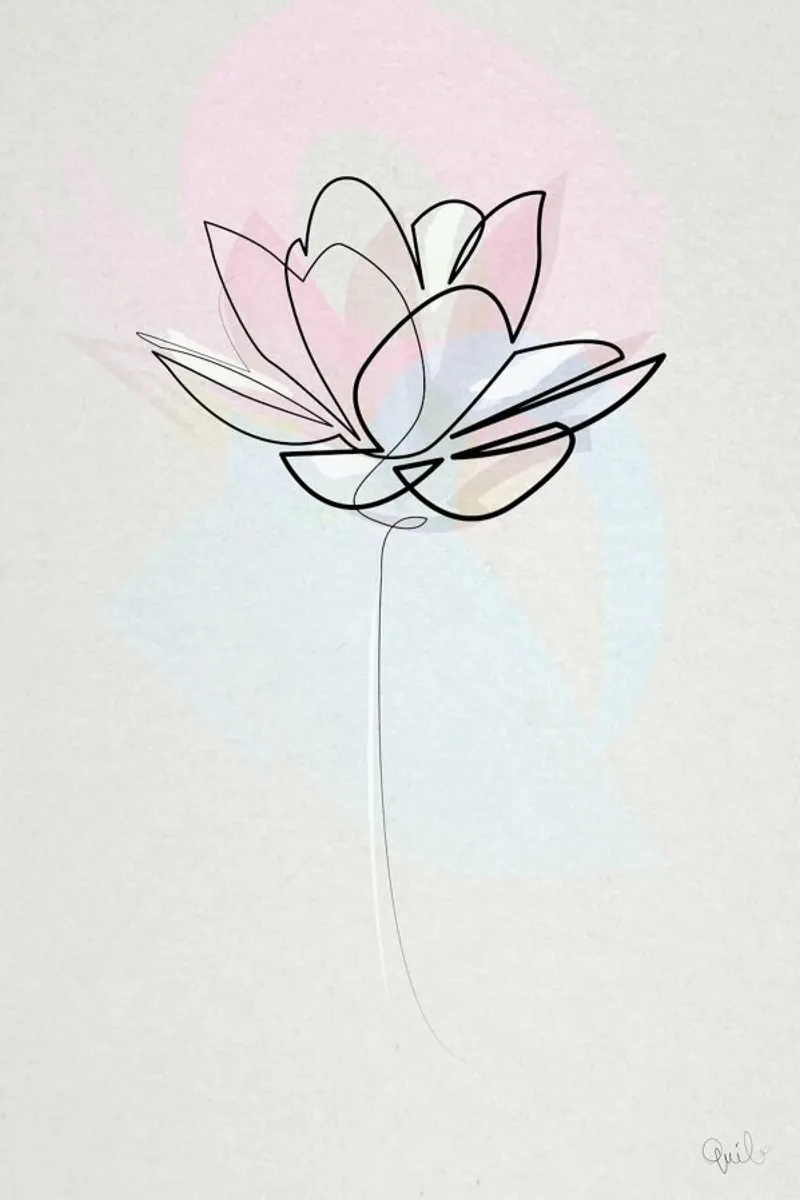 One Line Lotus plexiglass da Quibe