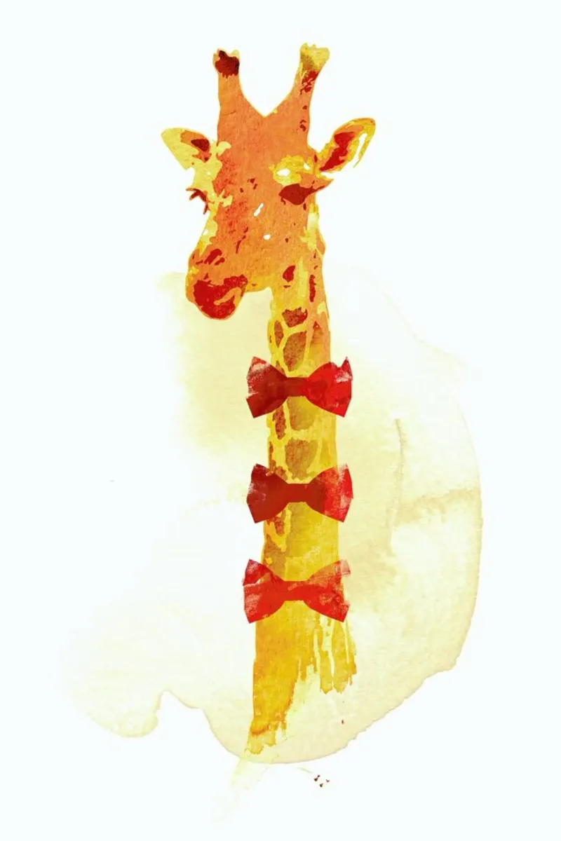 Elegant Giraffe pellicola backlit da Róbert Farkas