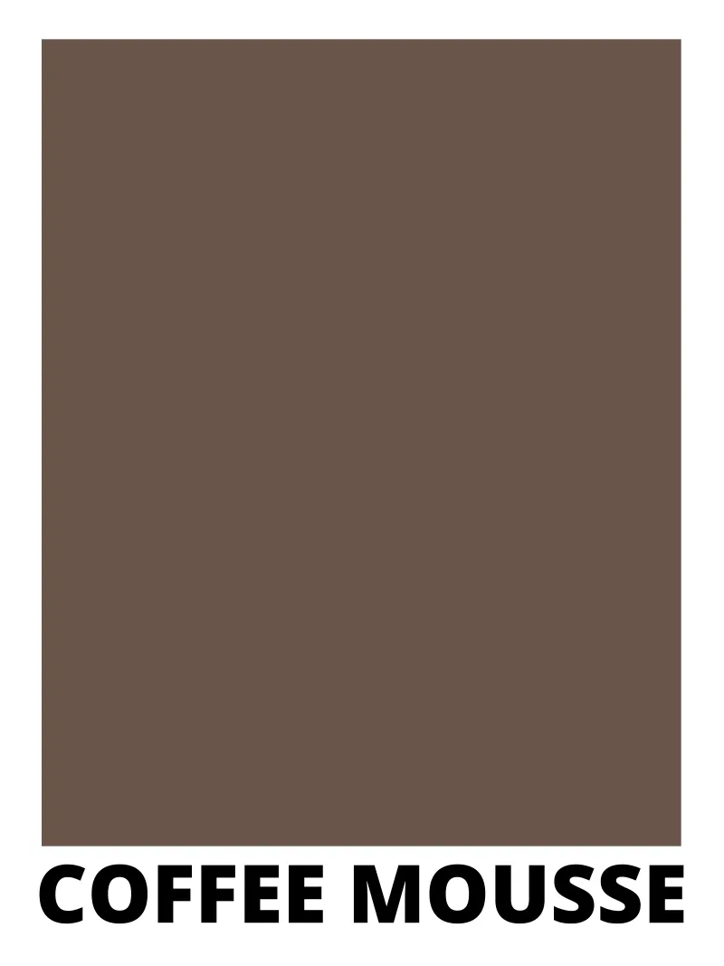 Coffee Mousse Color tela con Cornice a cassetta da Magnific