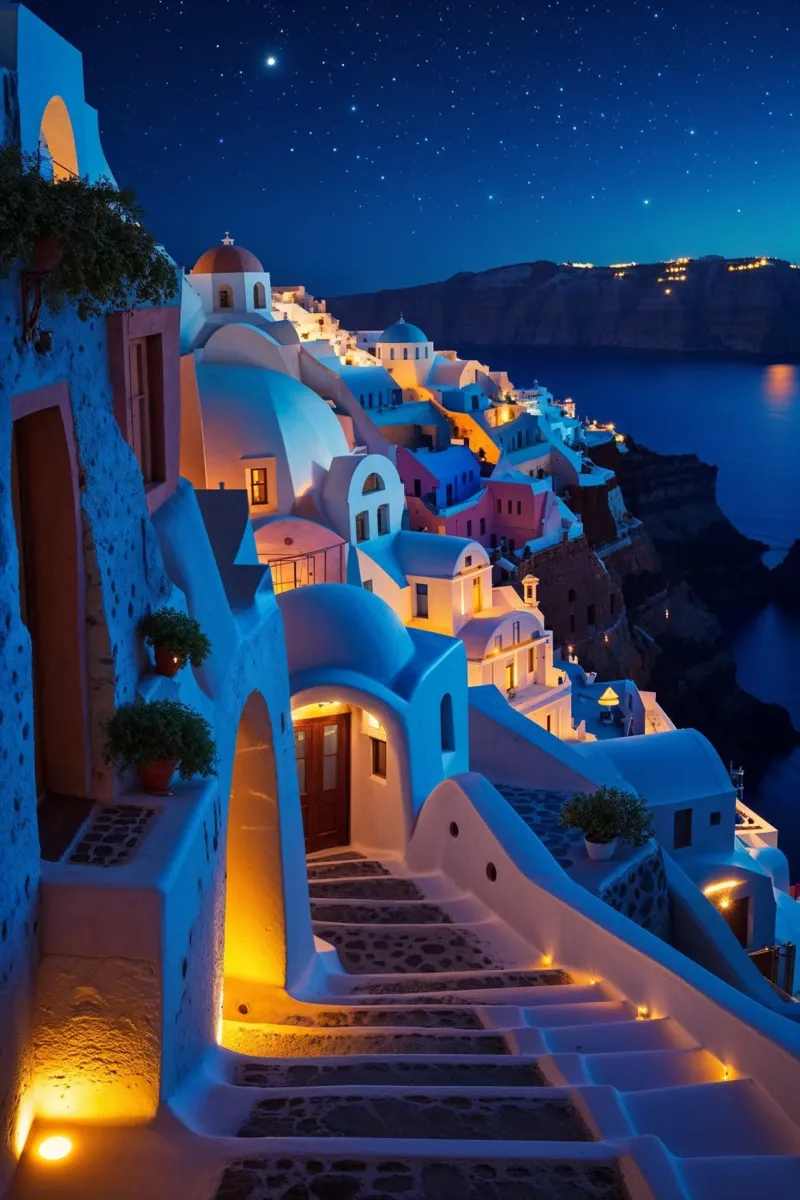 Santorini's Milky Way Masterpiece alluminio dibond da AlbertKlee