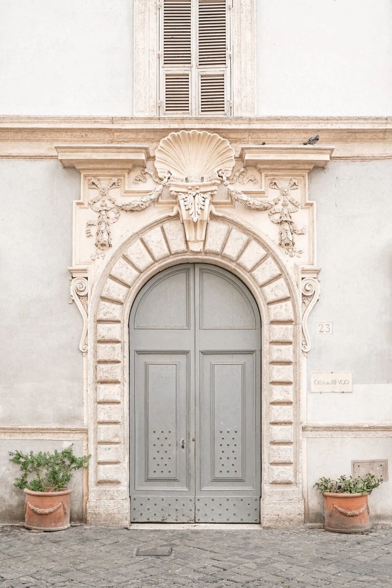 Blue door in Rome, Italy poster by Henrike Schenk Photography