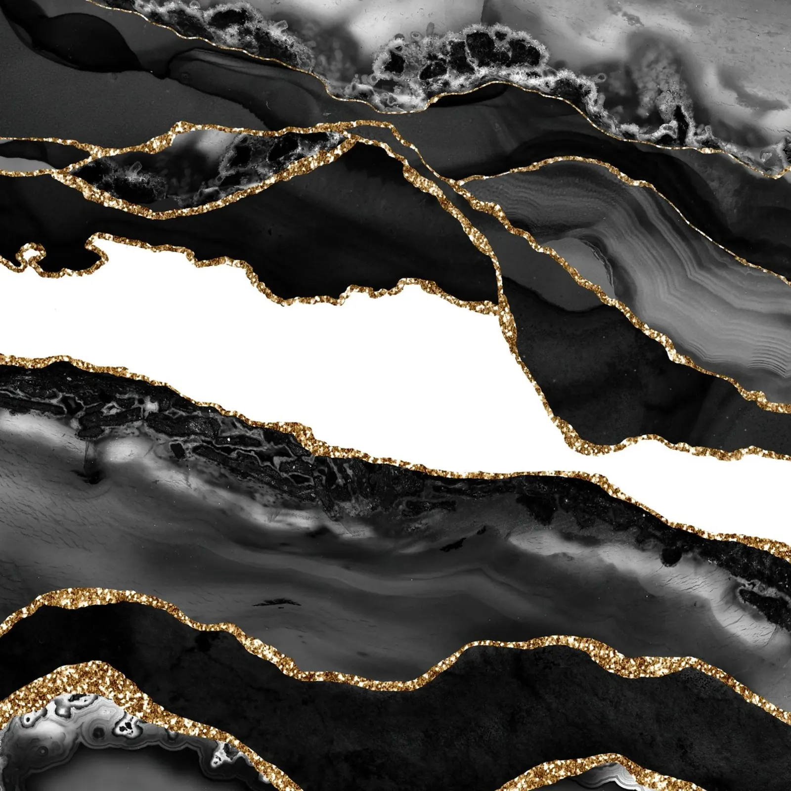 Agata nera e oro Texture 06 plexiglass da Gemstone Textures