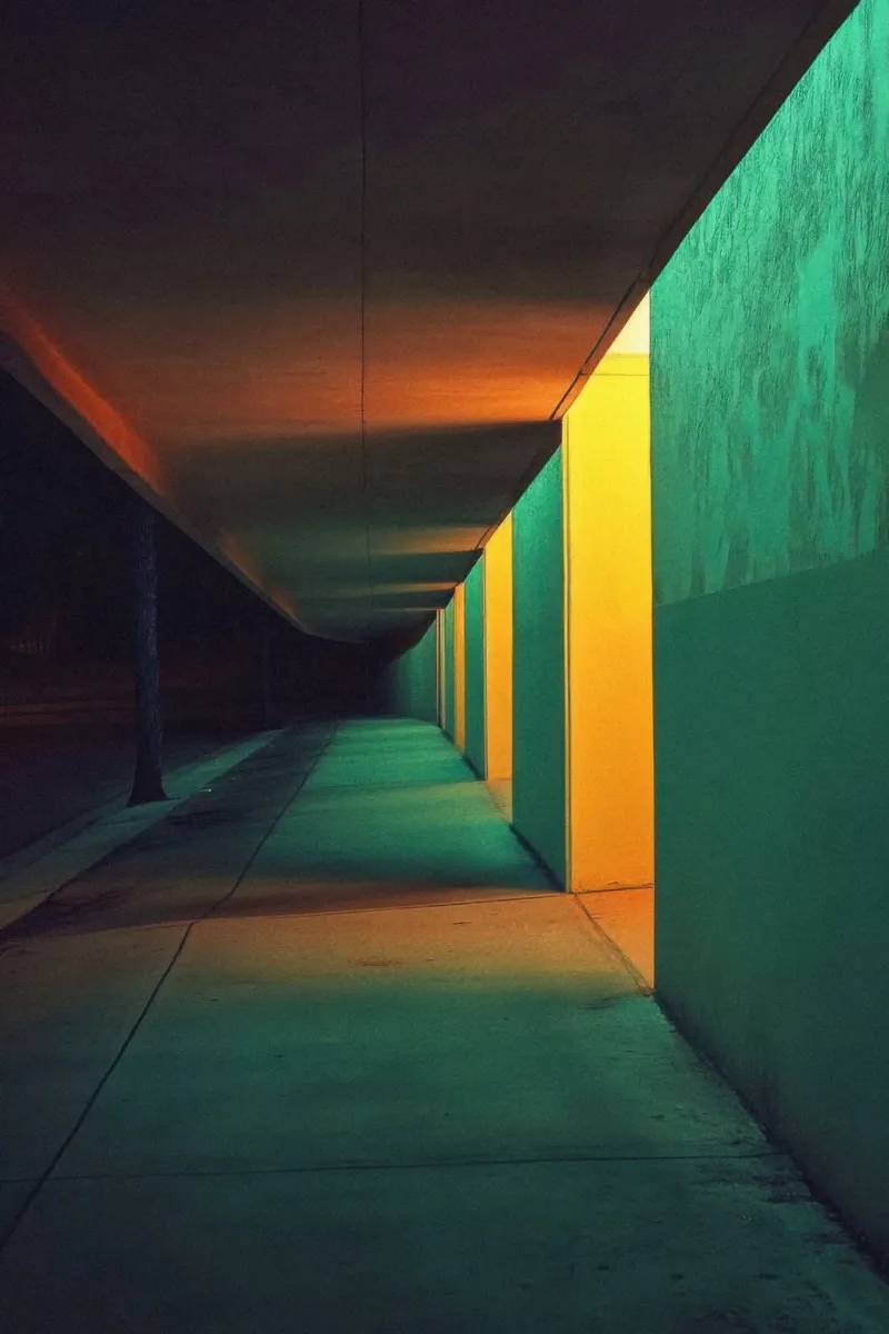 Corridoi di luce: Los Angeles di notte pellicola backlit da By Night