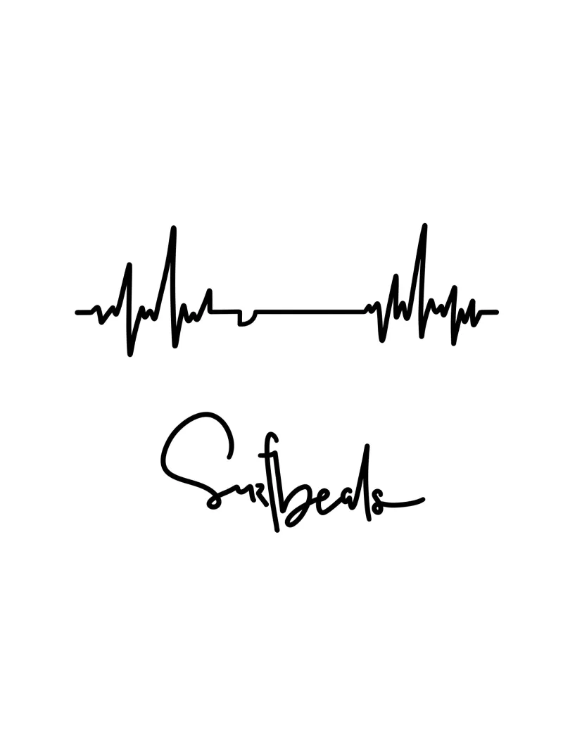 Surfbeats poster con telaio in plastica da LIMITED EDITION LETTERS