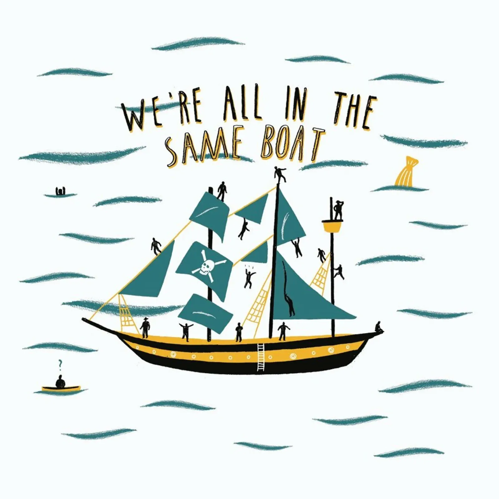 All in the Same Boat acrylic glass by Alex Foster