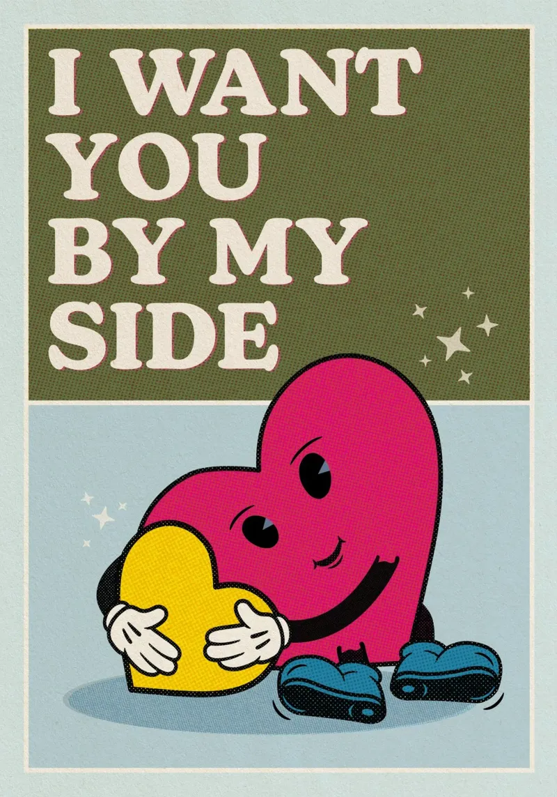 I Want You By My Side poster da lazydaypaper