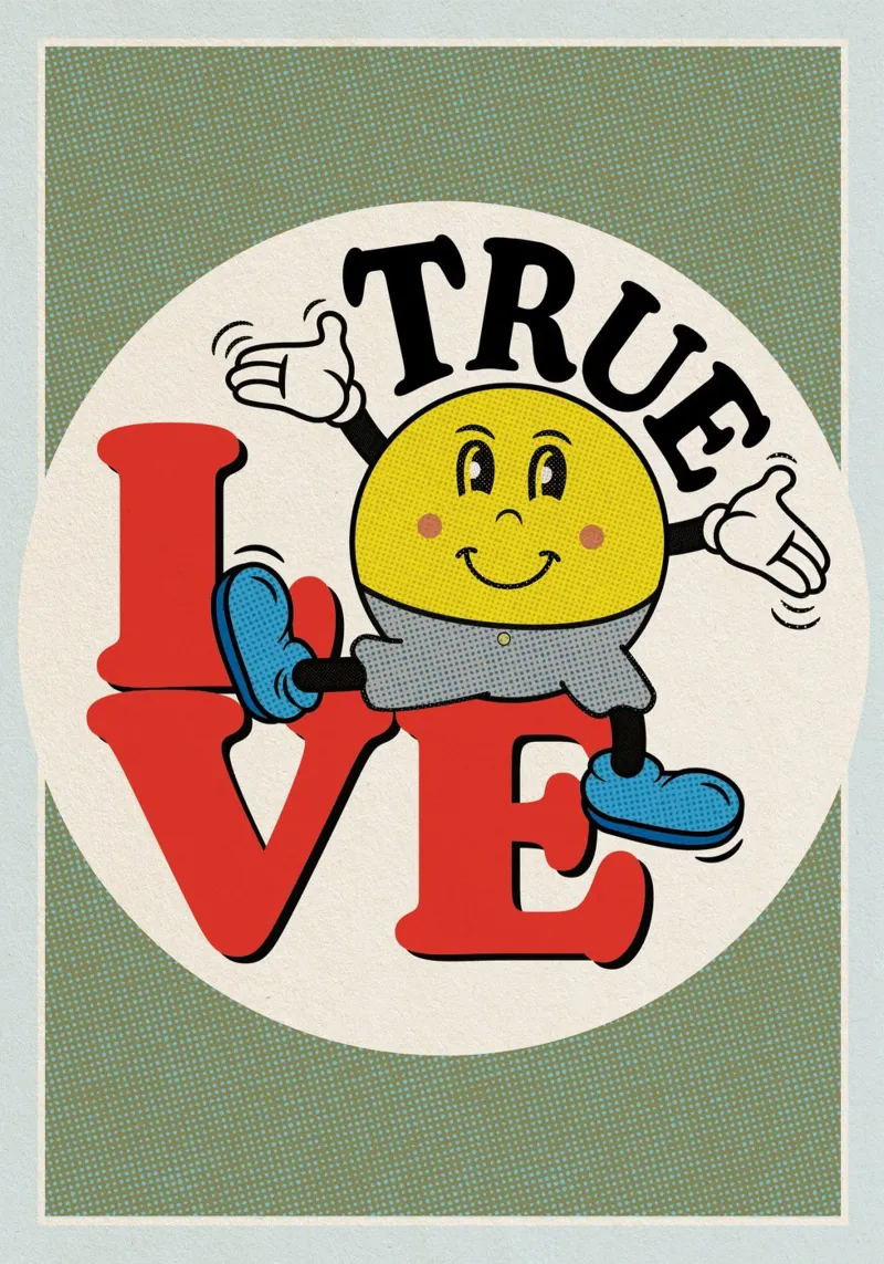 True Love acrylic glass by lazydaypaper
