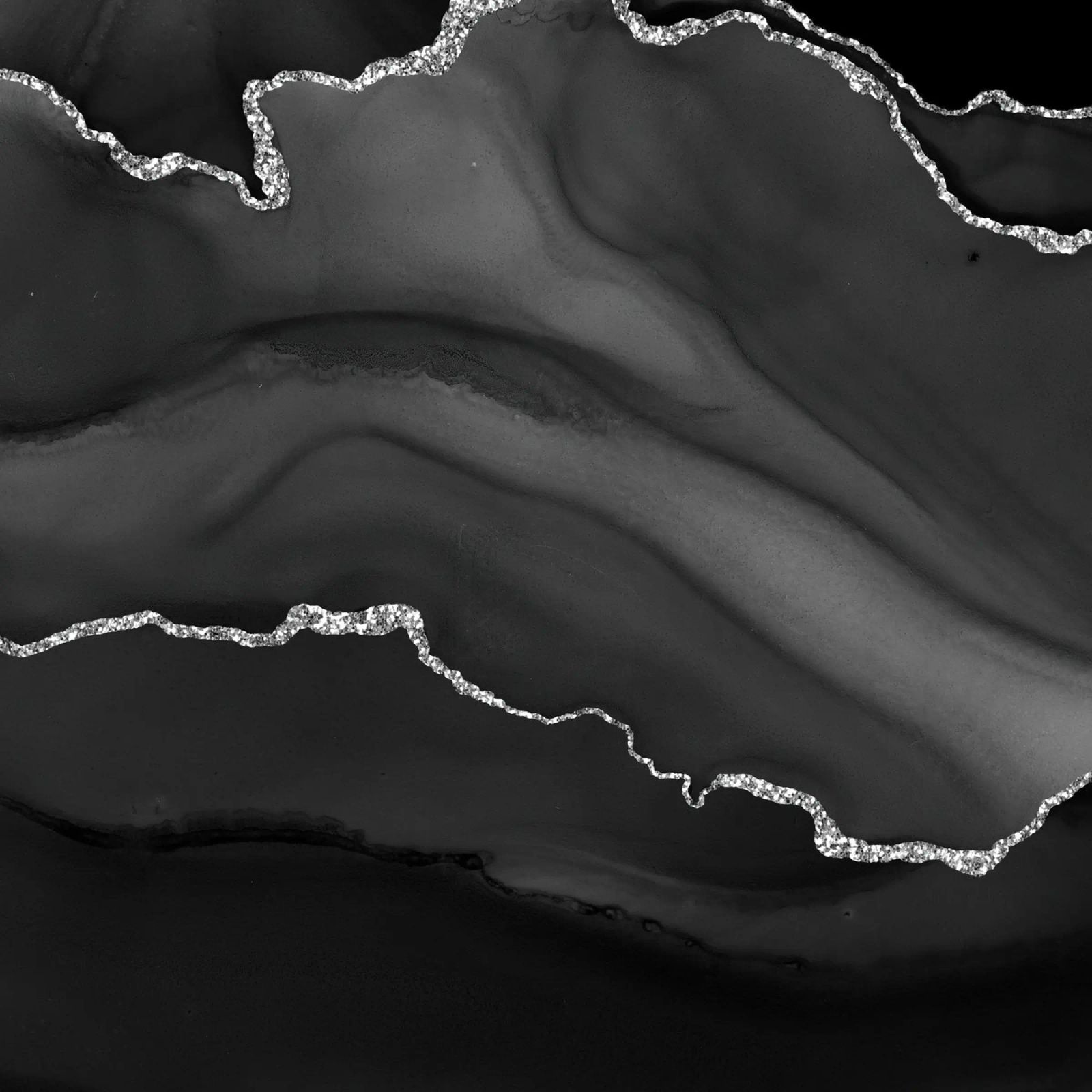 Agata nera e argento Texture 01 alluminio dibond da Gemstone Textures