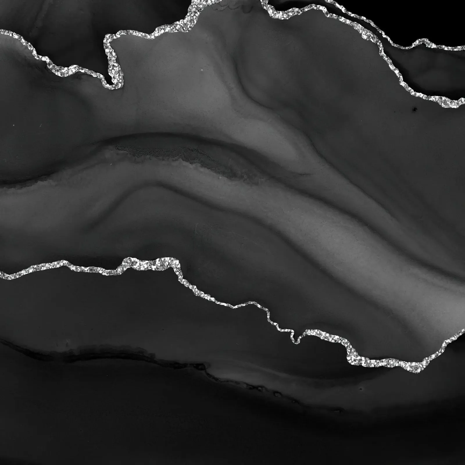Texture Agate noire et argentée 01 toile de Gemstone Textures