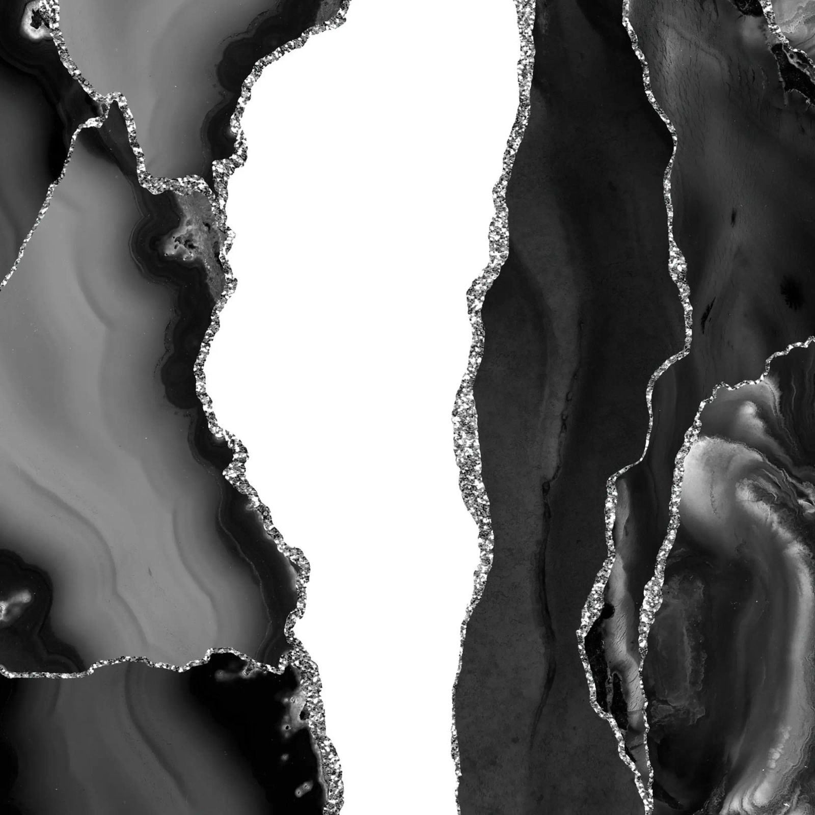 Agata nera e argento Texture 07 plexiglass da Gemstone Textures