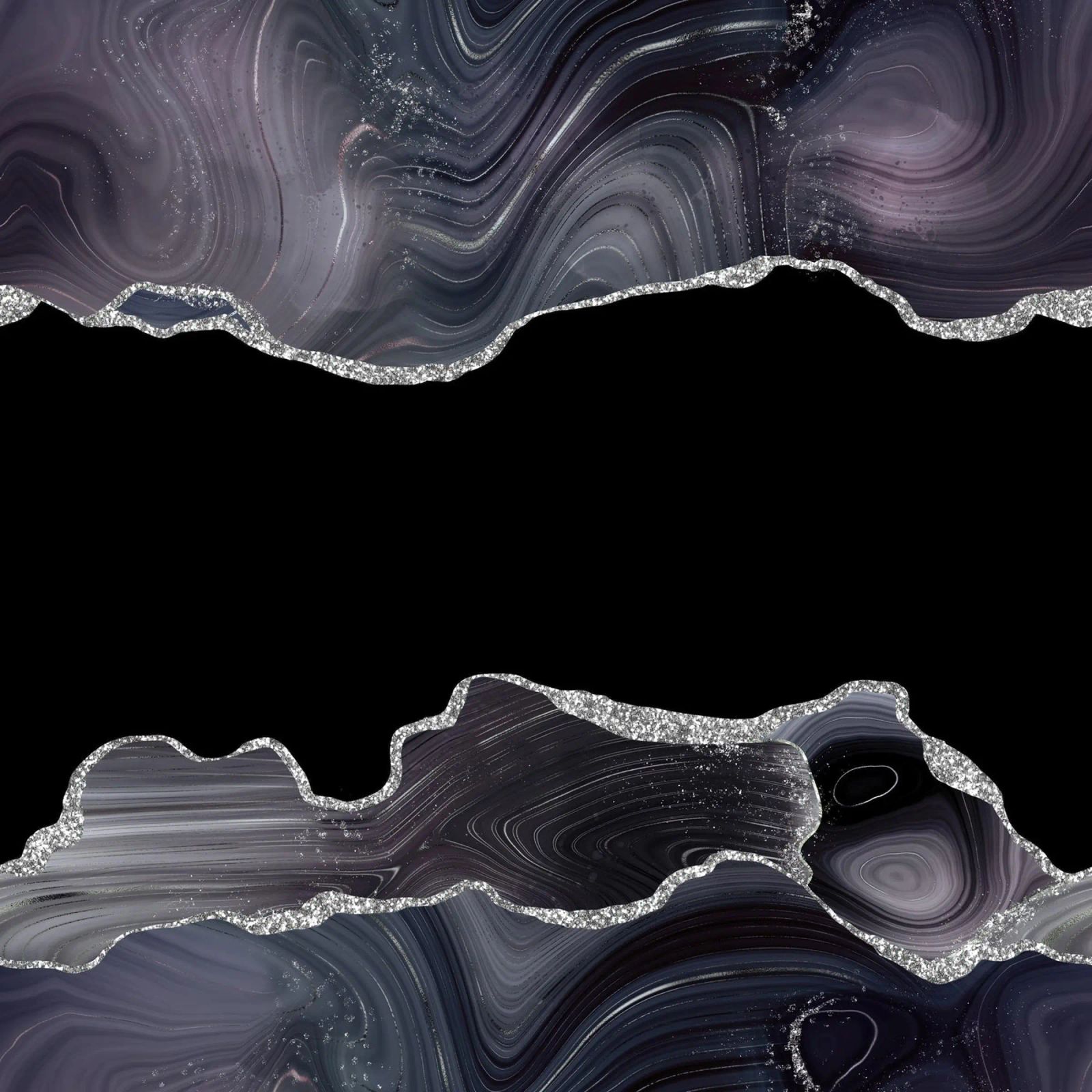 Texture Agata Glitterata Nera e Argento 03 pellicola backlit da Gemstone Textures