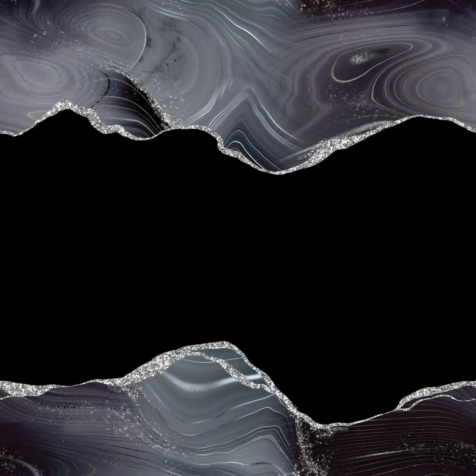 Texture Agata Glitterata Nera e Argento 04 pellicola backlit da Gemstone Textures