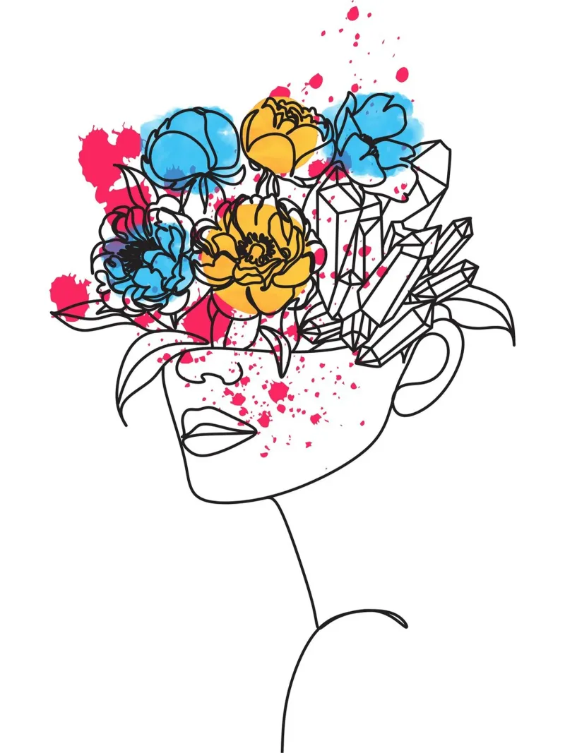 Line Art Donna VI poster da ArtDesign by KBK