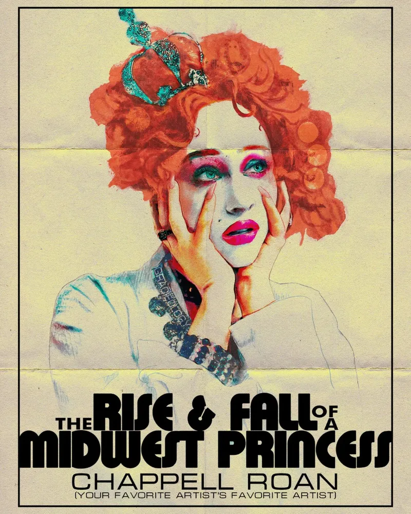 Chappell Roan 'The Rise and Fall of a Midwest Princess plexiglass da Attaboy Dsgn