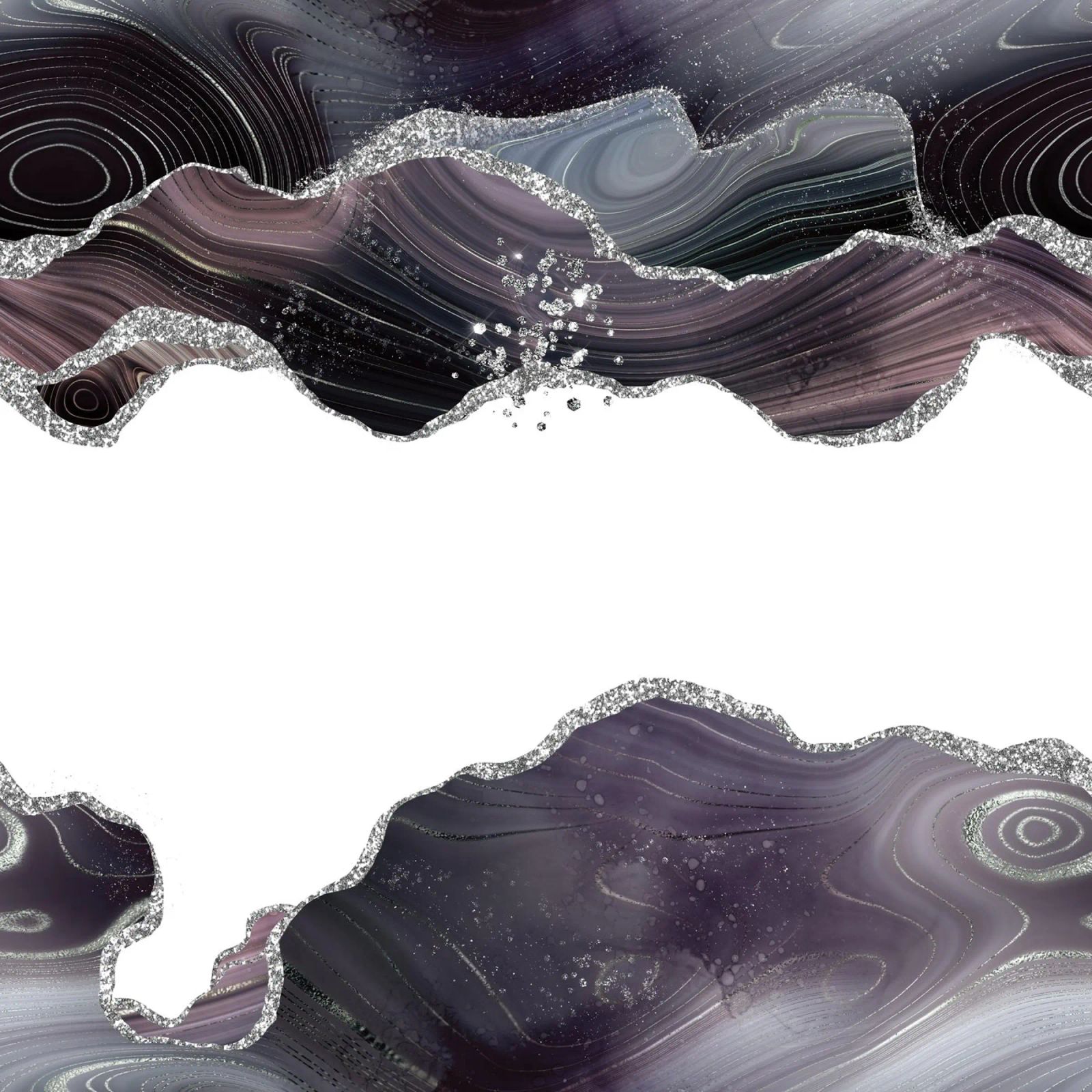 Texture Agata Glitterata Nera e Argento 07 pellicola backlit da Gemstone Textures