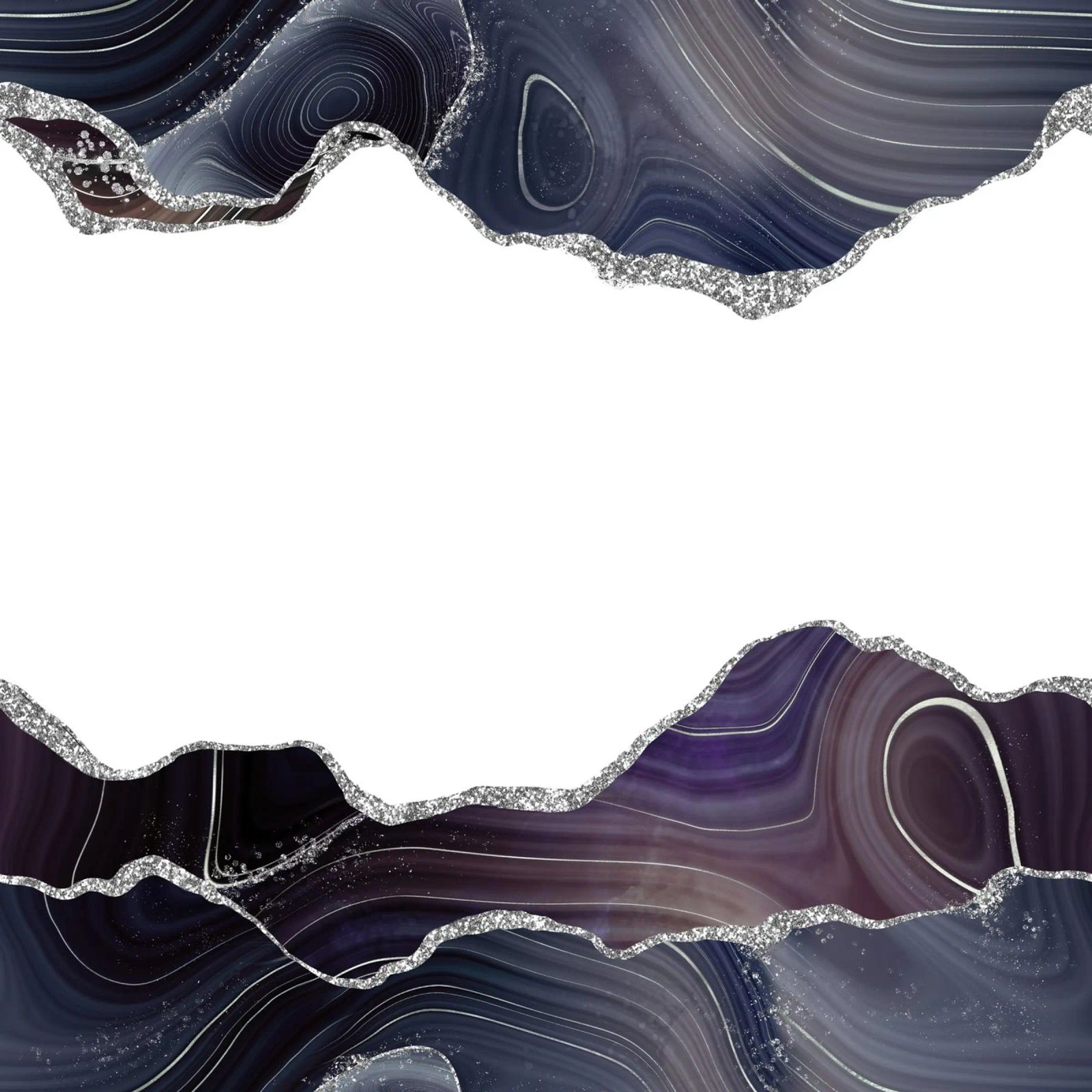 Agata glitterata nera e argento Texture 08 plexiglass da Gemstone Textures