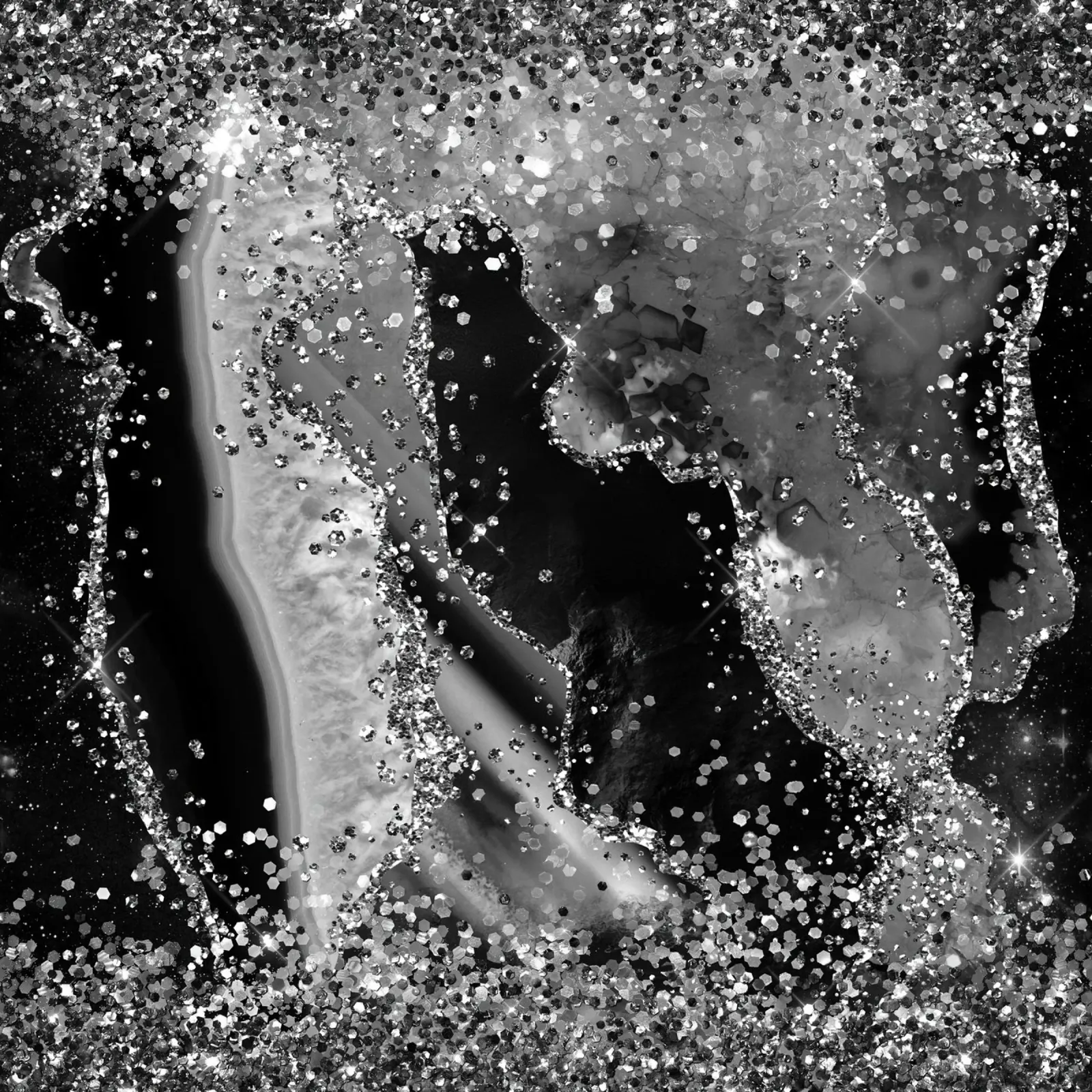 Texture Agata Nera Glitterata 04 pellicola backlit da Gemstone Textures
