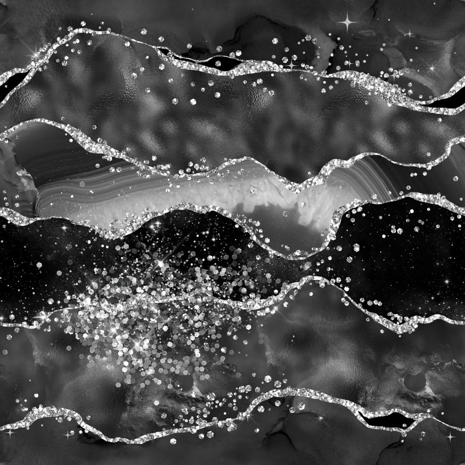 Agata nera glitterata Texture 06 pellicola backlit da Gemstone Textures
