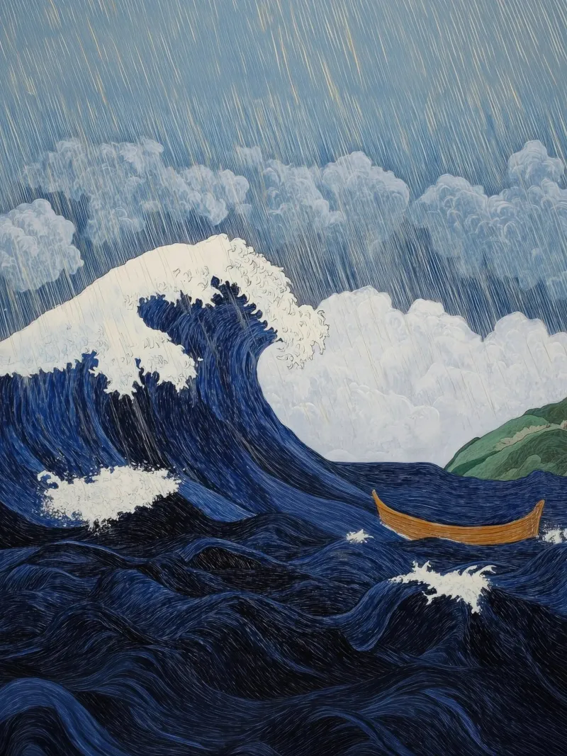 The Great Wave carta hahnemühle da Art Center