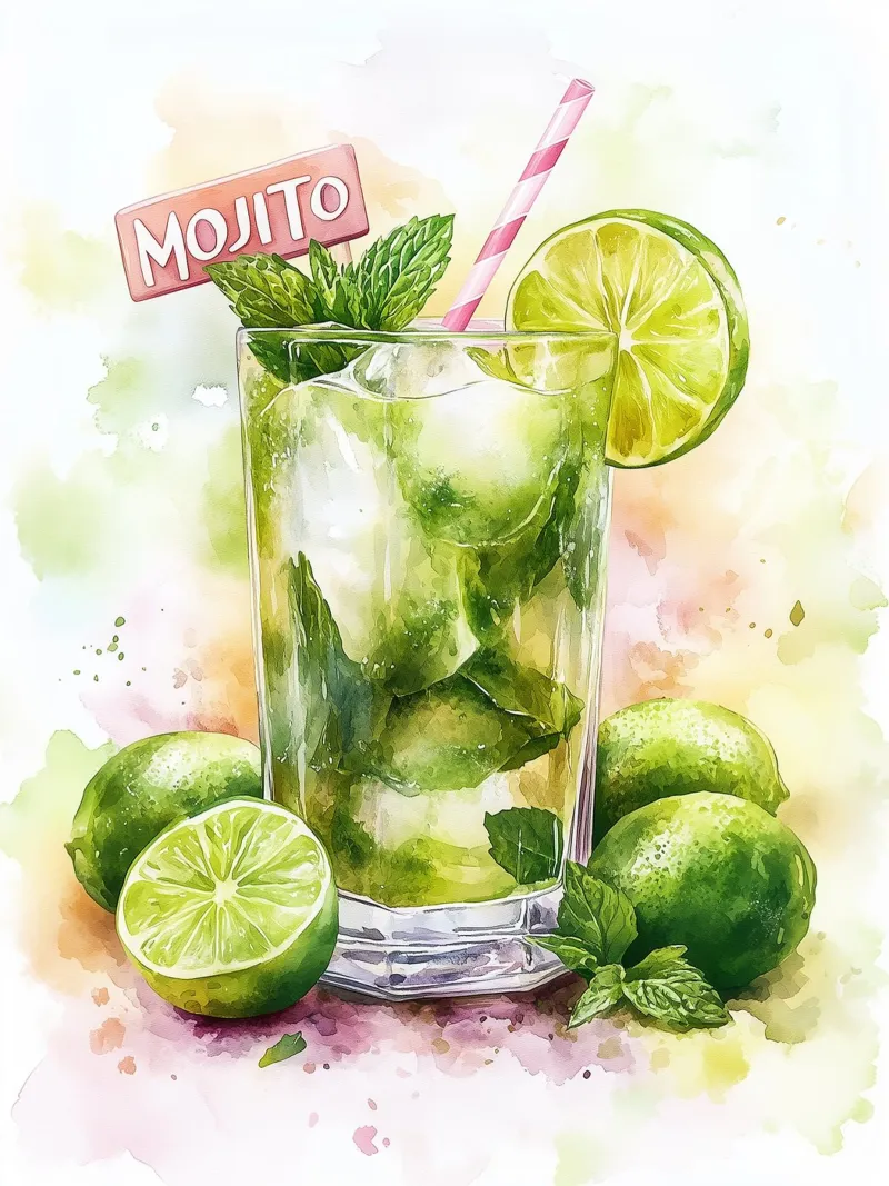 Mojito rinfrescante carta hahnemühle da Spice & Style
