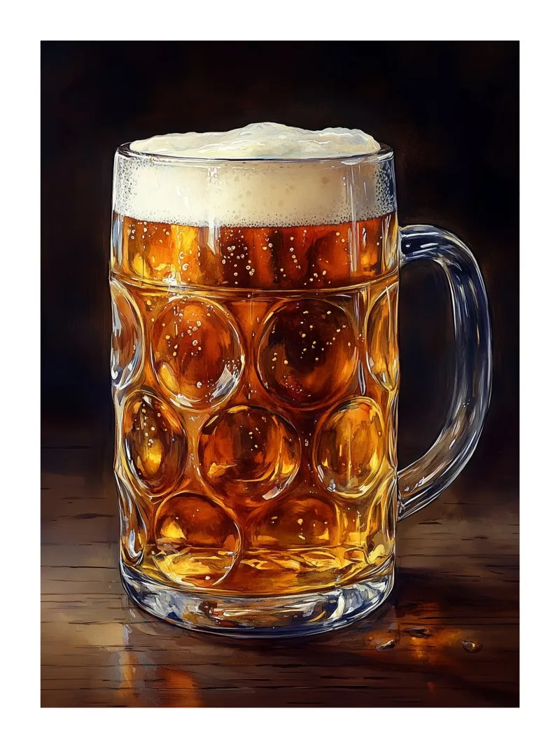 Boccale di birra poster con telaio in plastica da Spice & Style