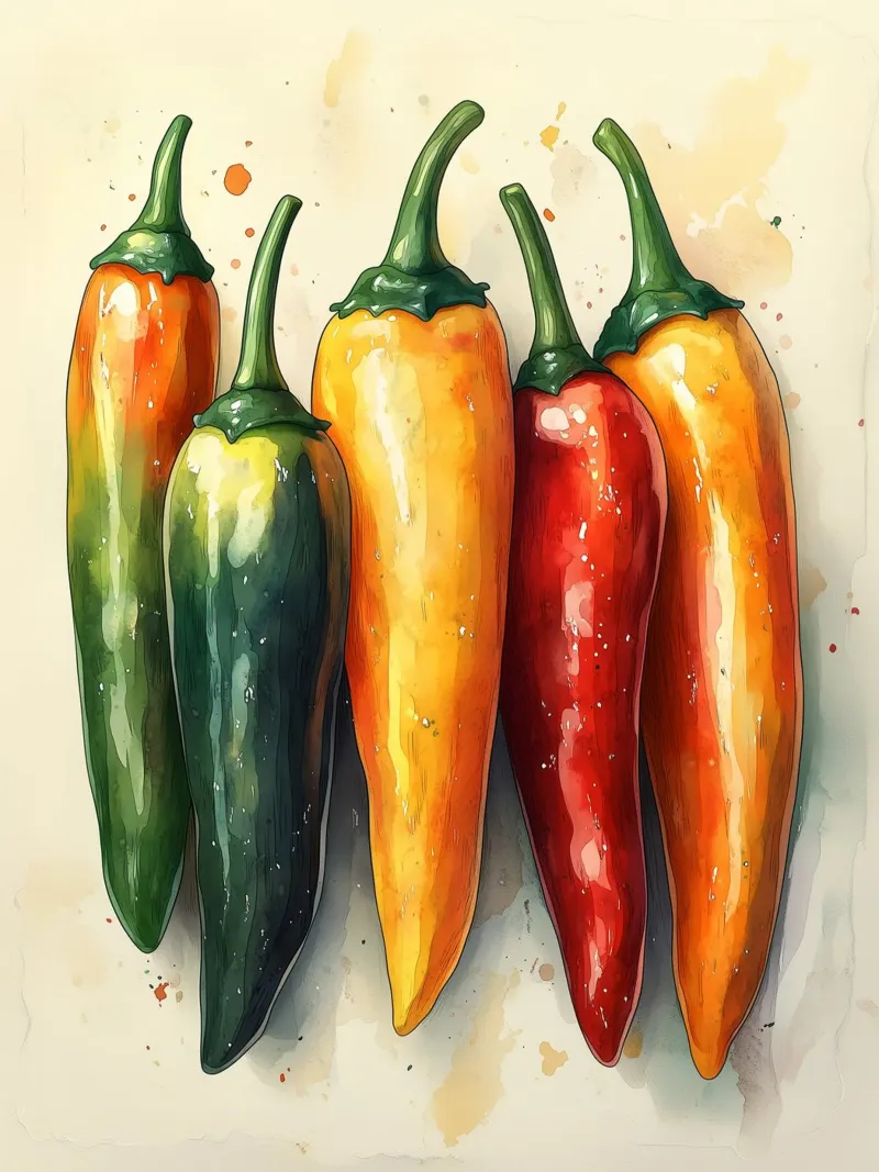 Piments multicolores plexiglass da Spice & Style