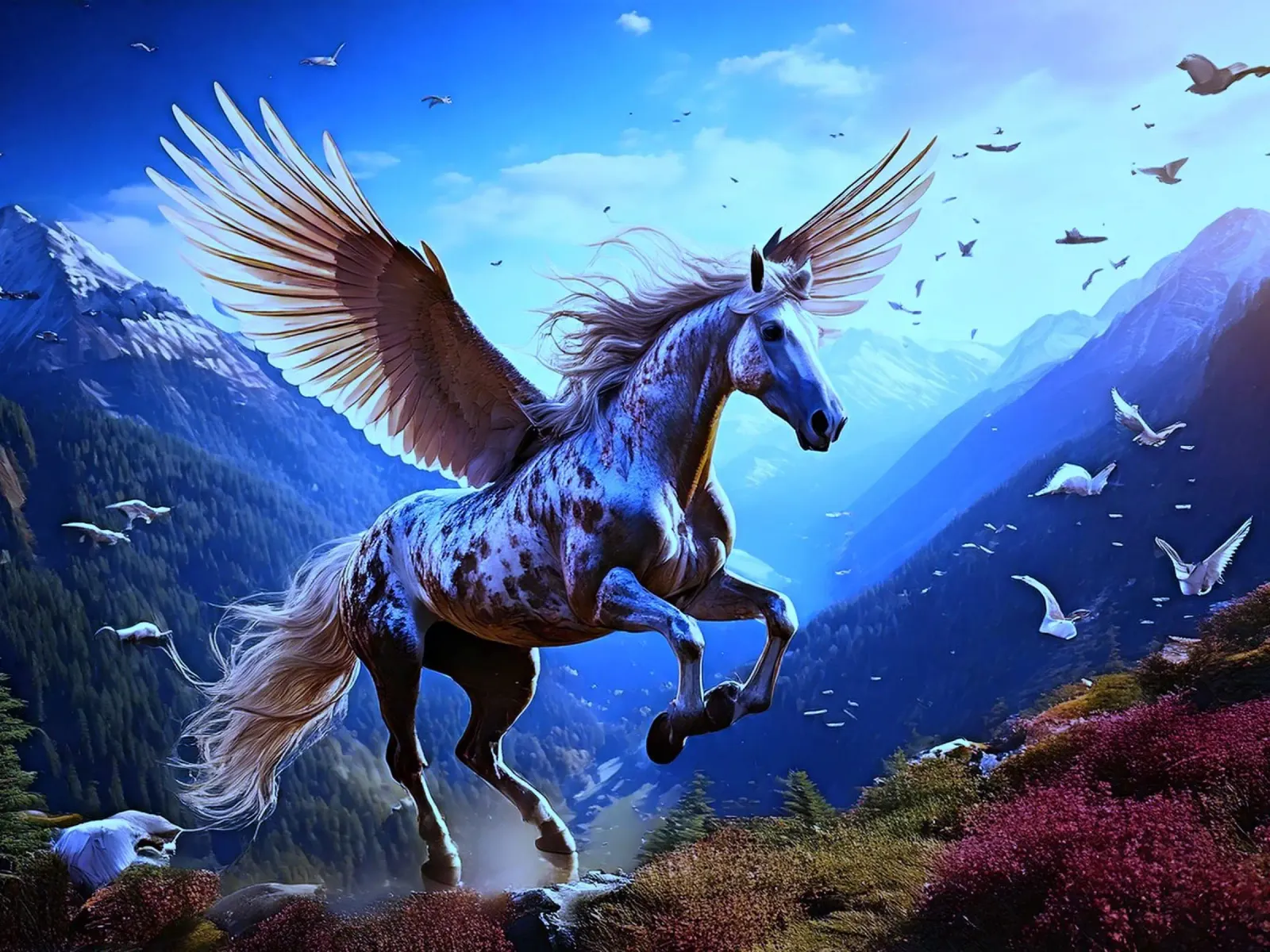 CHEVAL AILE 1. Bleu plexiglass da Thierry vobmann photography