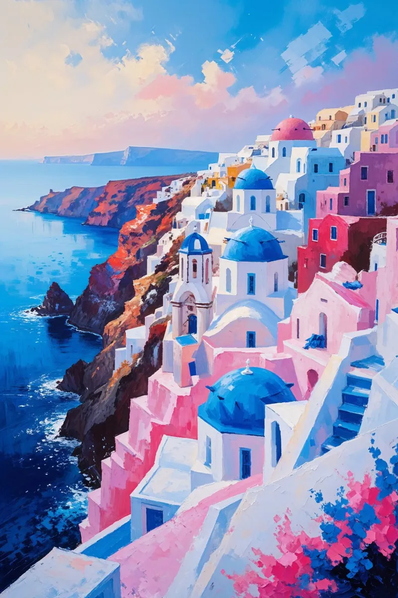 Santorini's Endless Charm plexiglass da AlbertKlee