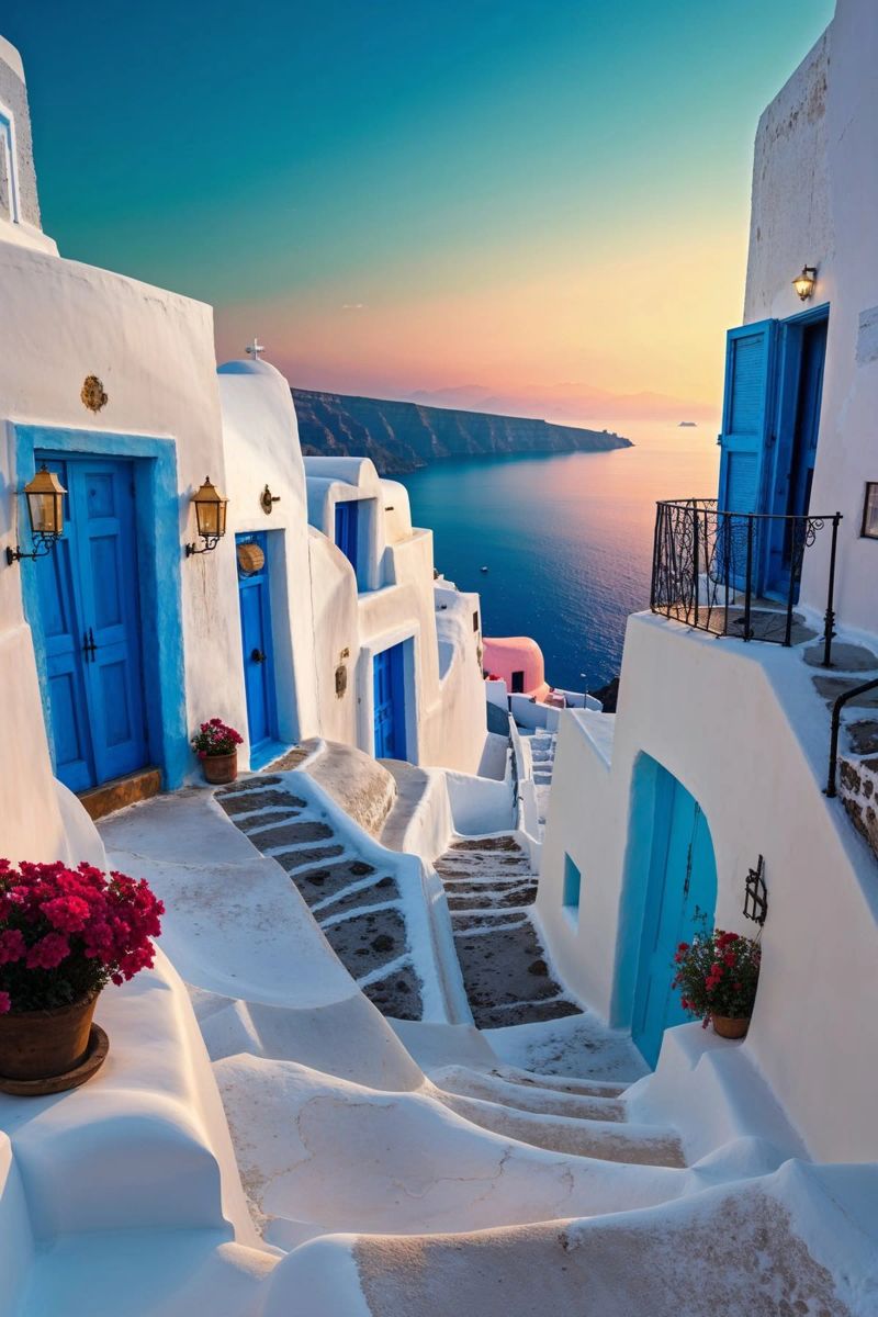 Santorini Steps: A Journey to Serenity pannello forex da AlbertKlee