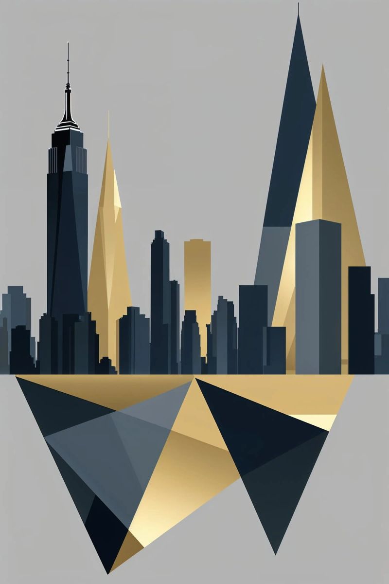 Dynamic Angles of New York Poster von AlbertKlee