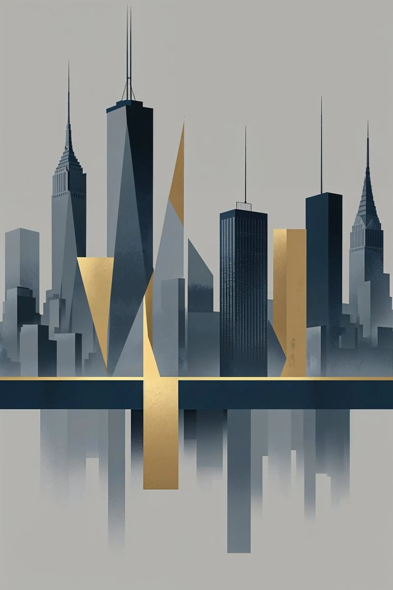 Reflections of Manhattan: A Modern Perspective Poster von AlbertKlee