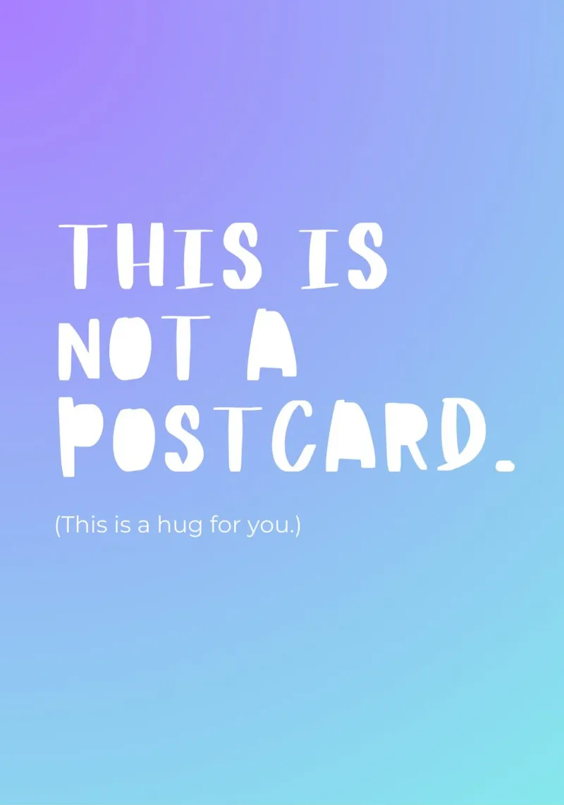 This Is Not A Postcard. plexiglass da byh.illustration
