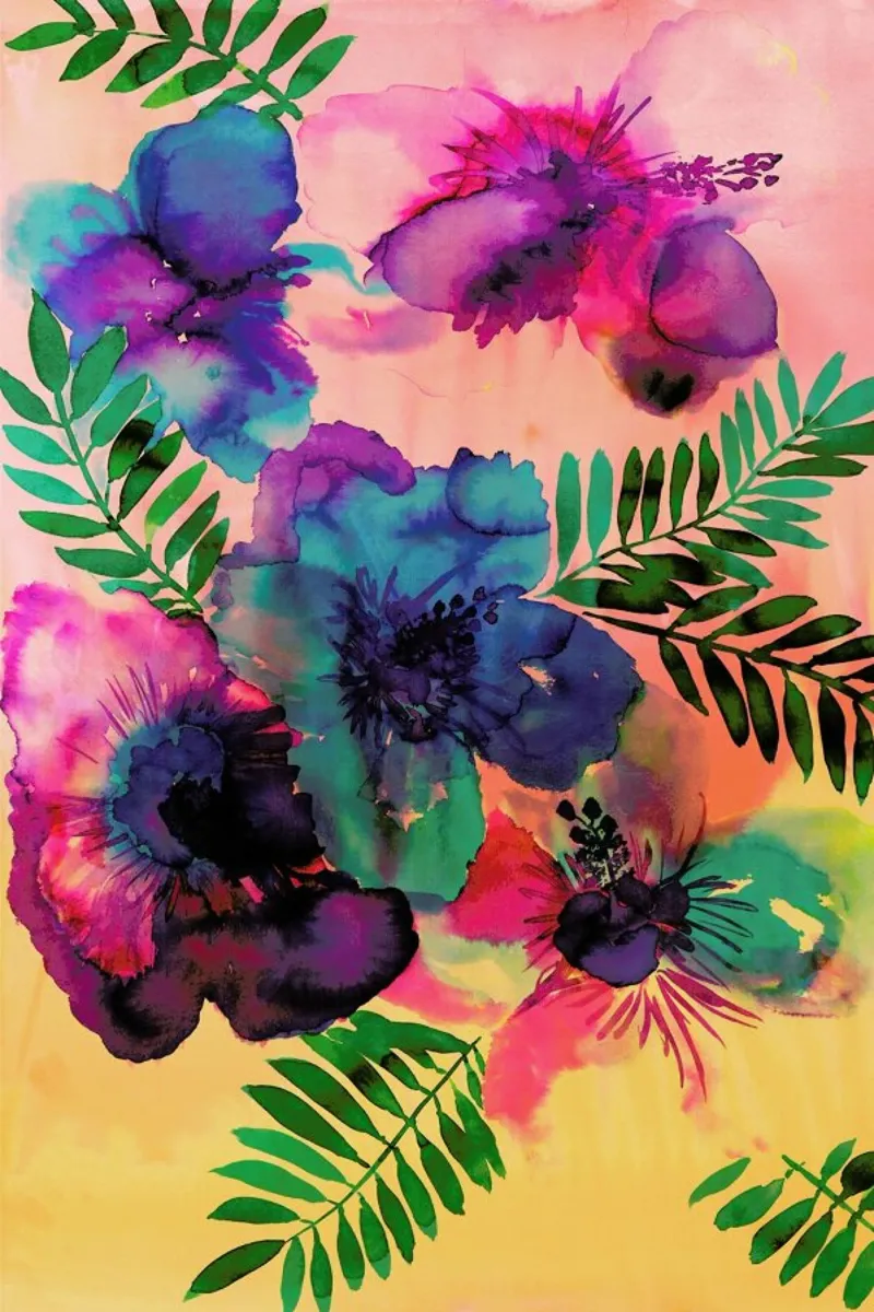 Skye Hibiscus Floral pellicola backlit da Amy Sia
